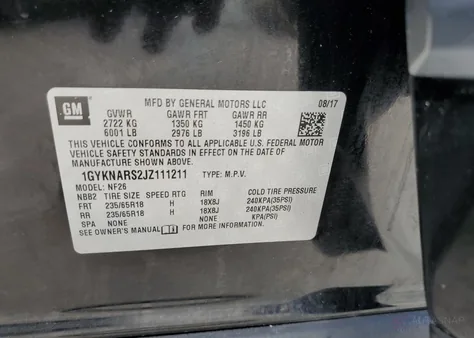 1GYKNARS2JZ111211